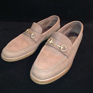 Gucci Suede Tan Loafers